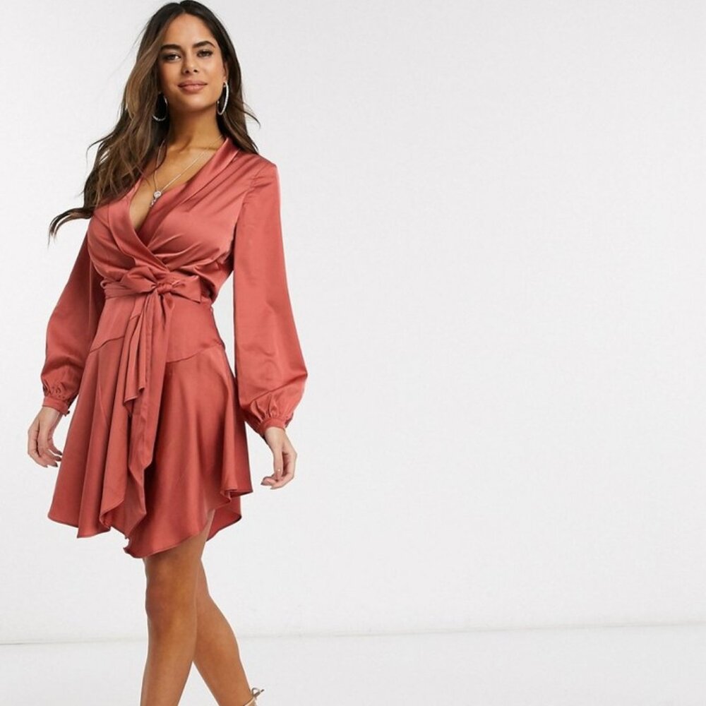 ASOS Club L London Mini Wrap Dress
